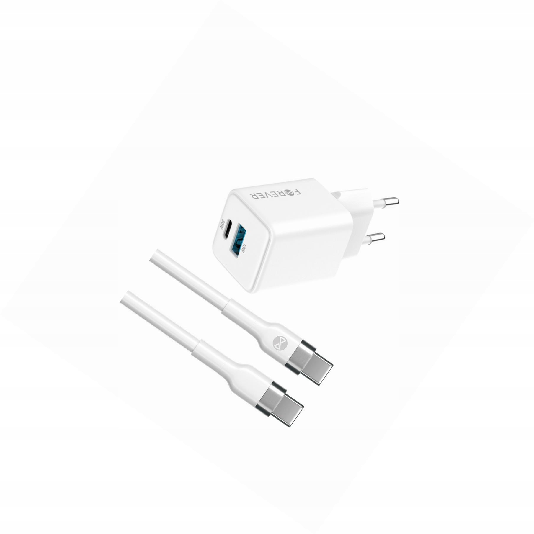 Szybka ładowarka GaN 30W 2 wejścia Usb i Usb-c z kablem do Google Pixel 4a