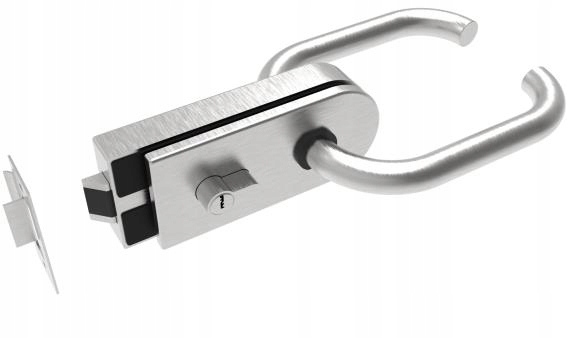 Kľučka Na Sklenené Dvere Typ C Sklo 8-12 Saténová