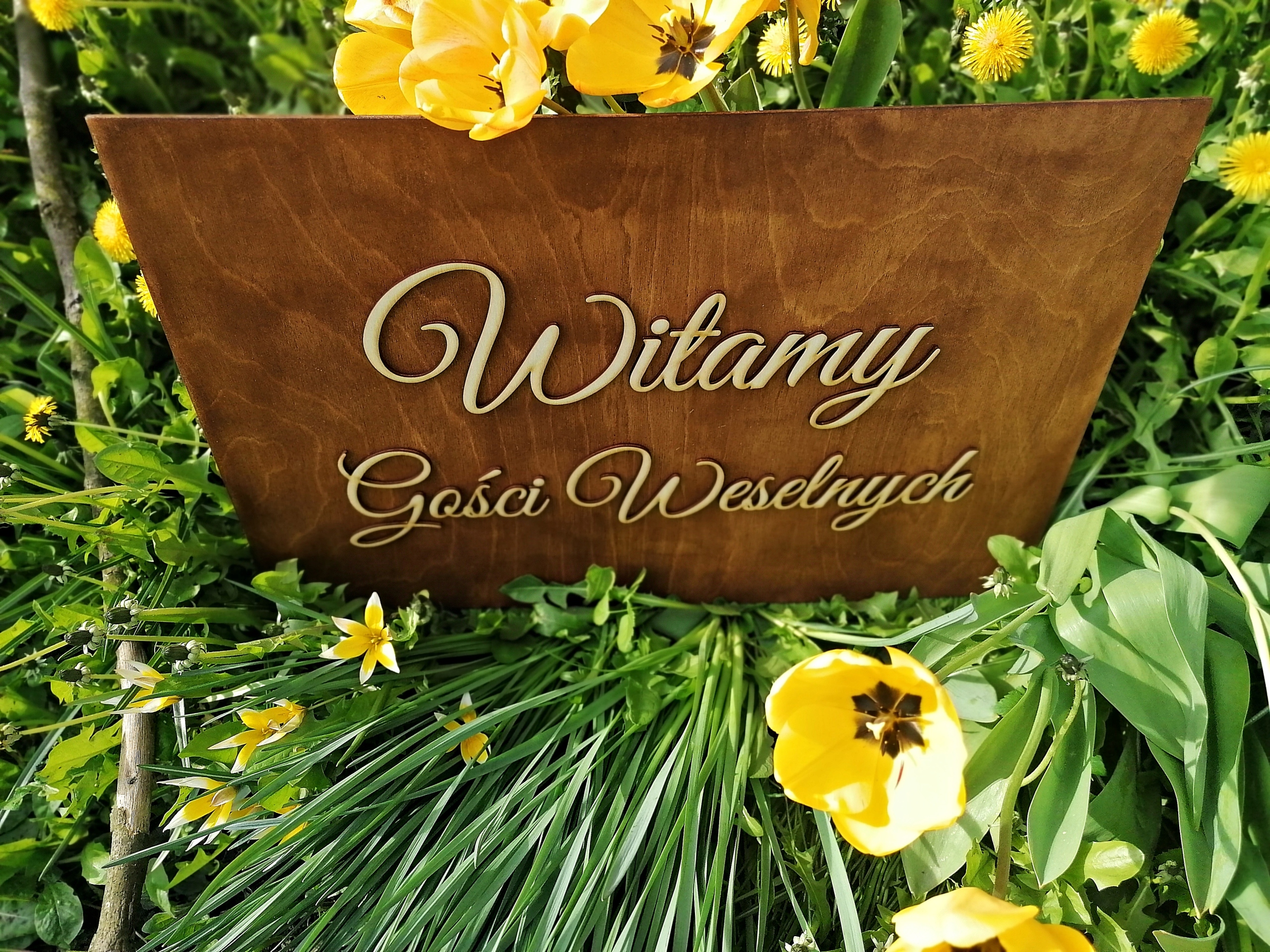 Rustykalna Tablica Powitalna 3D Wysokość produktu 40 cm