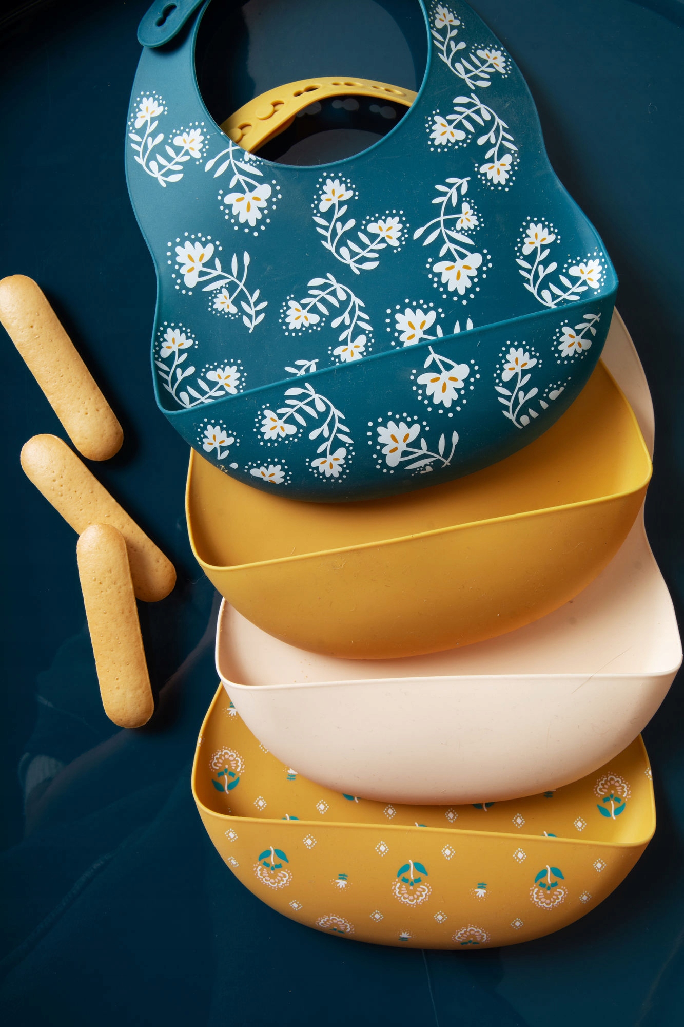 Amadeus Śliniak silikonowy Bleu 2 szt. EAN (GTIN) 3520071845661