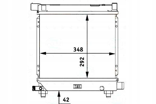 BEHR HELLA CHŁODNICA WODY MERCEDES 190 E 1.8 (201.