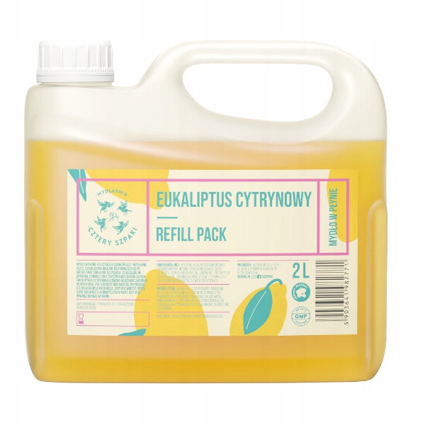 Eukalyptus Citronový Refill Pack přírodní tekuté mýdlo 2 l 4Špačci