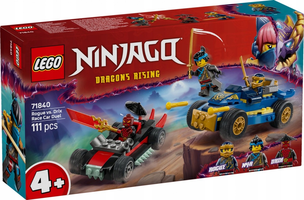 Lego Stavebnice Ninjago 71840 Závodní souboj Rogue versus Drix