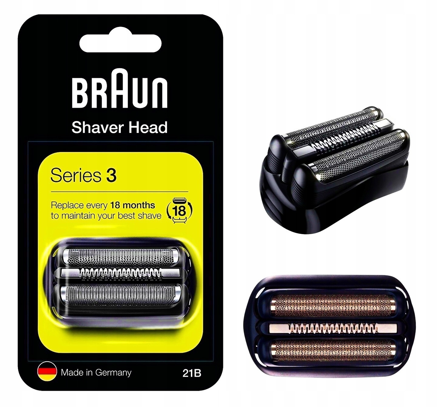 Folia Braun 21B głowica do golarki ostrza Series 3