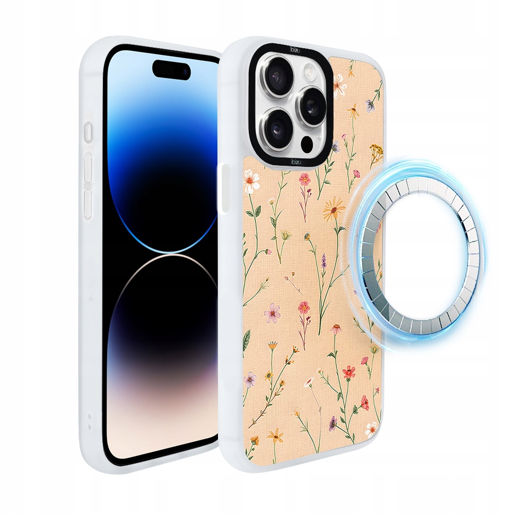 Pouzdro pro iPhone 14 Pro Ibizu DropGuard Matt s MagSafe, korálová louka