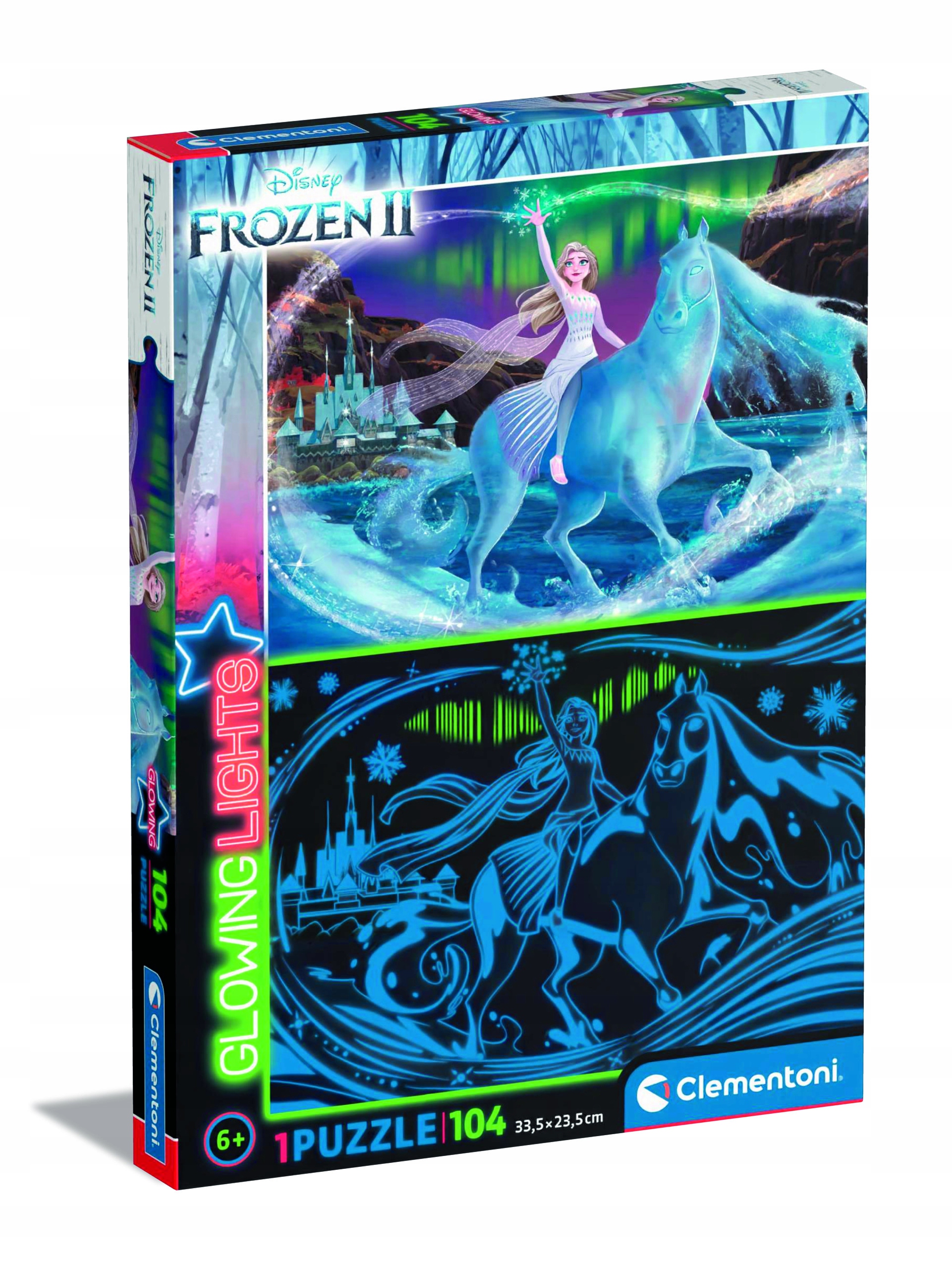 

Puzzle Świecące 104 El Kraina Lodu 2, Clementoni