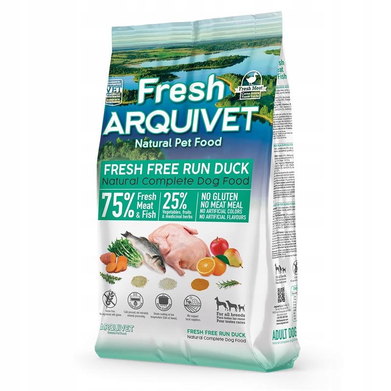 Levně Arquivet Fresh Polovlhká krmivo pro psy kachna s mořskými rybami 2,5 kg