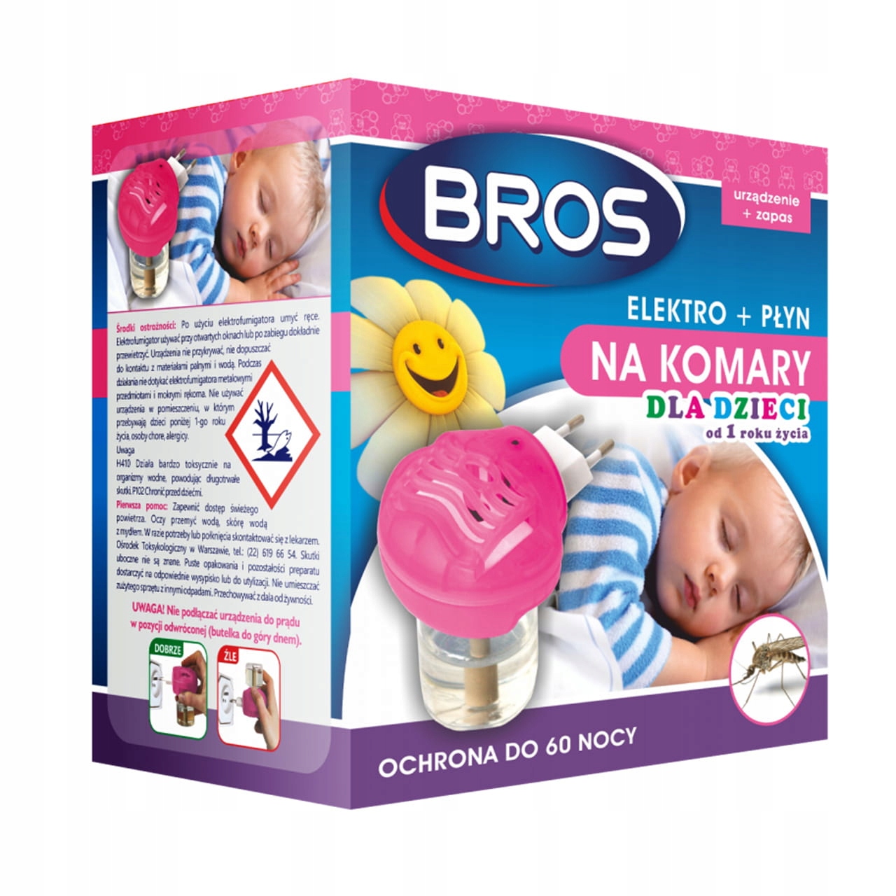 

Bezpieczny Dla Dzieci Elektrofumigator Płyn Bros