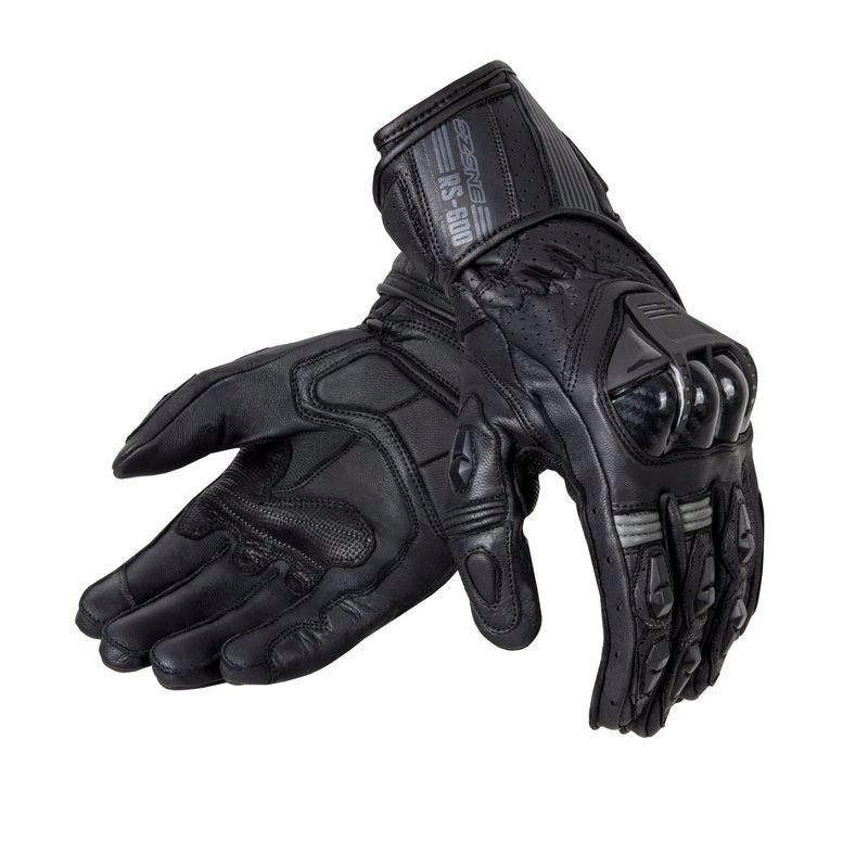 Kožené Rukavice Ozone RS600 Black/grey