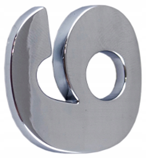 

B6T09 Cyfry Litera Duża Chrom 9 Dziewięć Emblemat