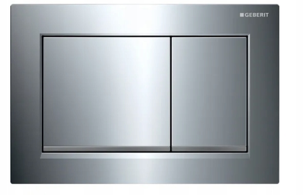Splachovací tlačítko pro Wc Geberit Omega stříbrné