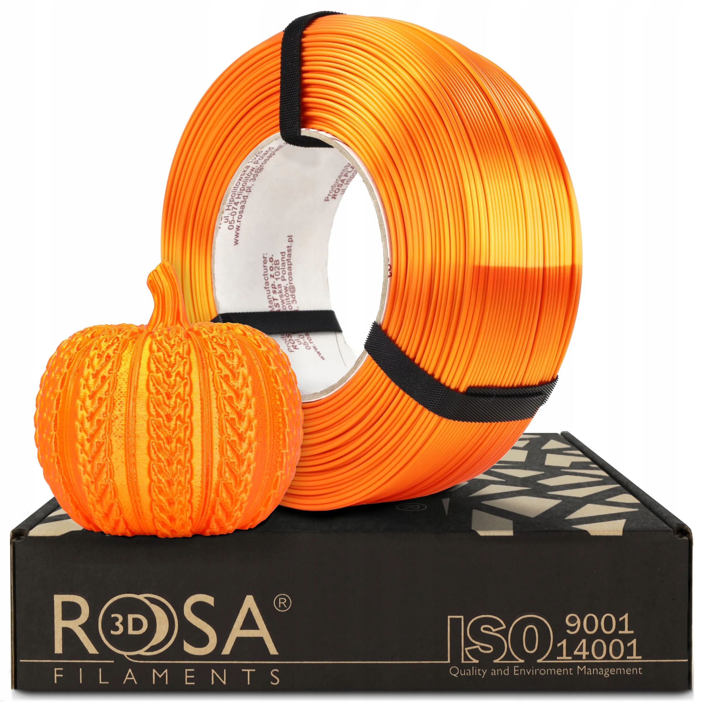 Filament 3D ReFill PLA-Silk Orange 1,75mm 1kg