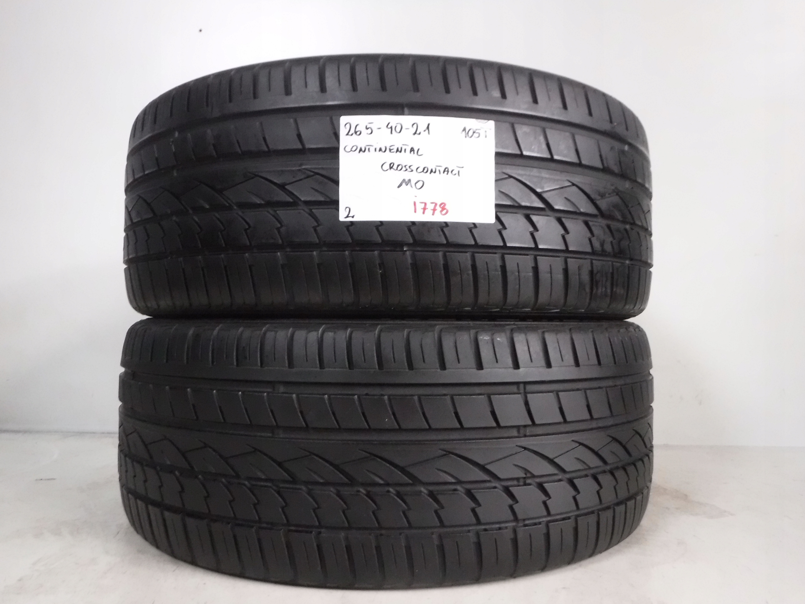 ЛЕТНИЕ ШИНЫ CONTINENTAL CROSS MO 265/40/21 105T