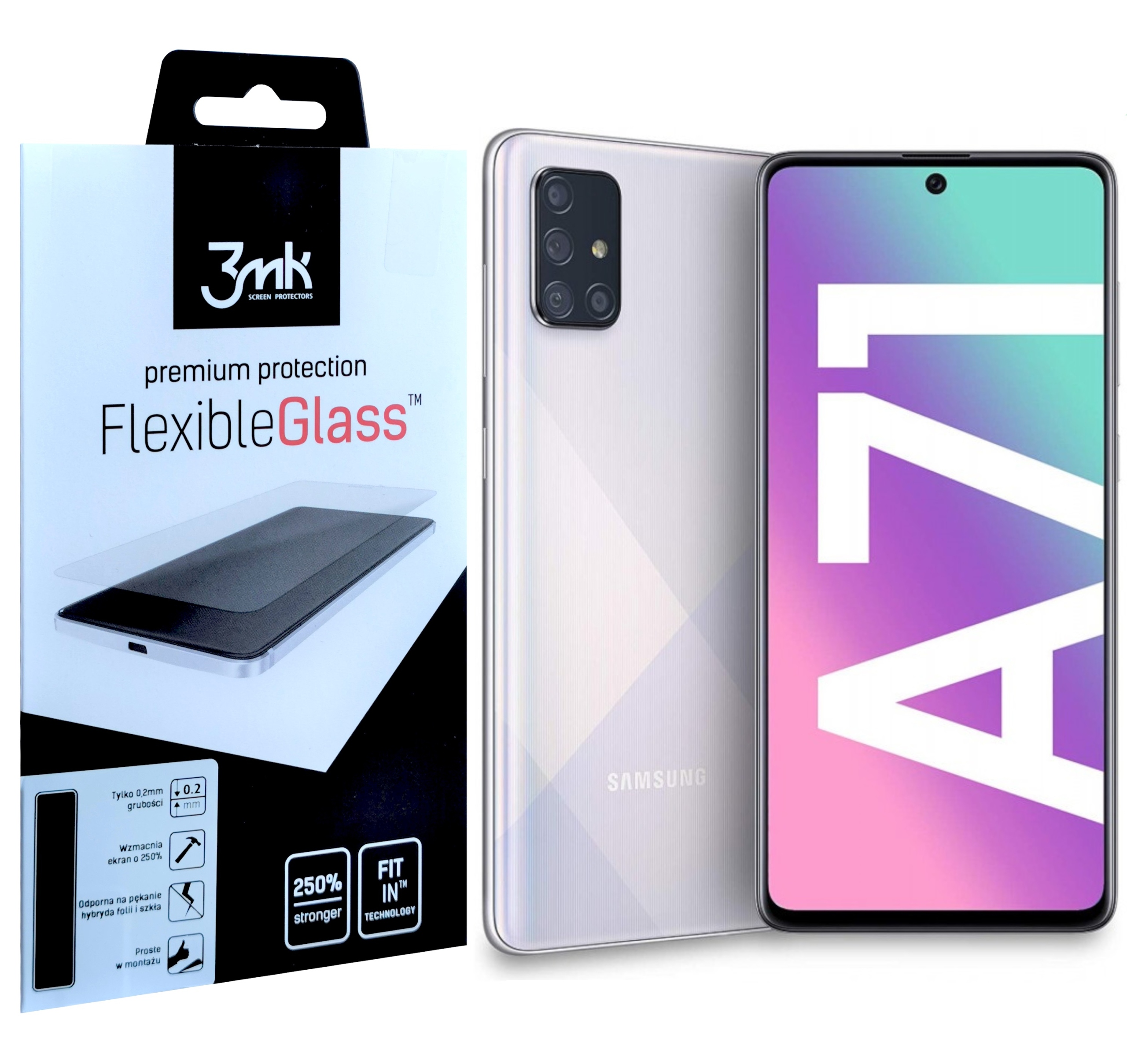 

Szkło Do Galaxy A71HARTOWANE Flexibleglass 3MK
