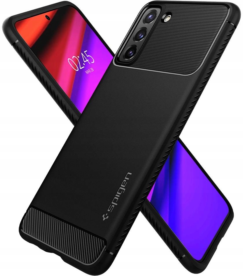 Etui SPIGEN RUGGED do Samsung Galaxy S21 5G +SZKŁO Typ plecki
