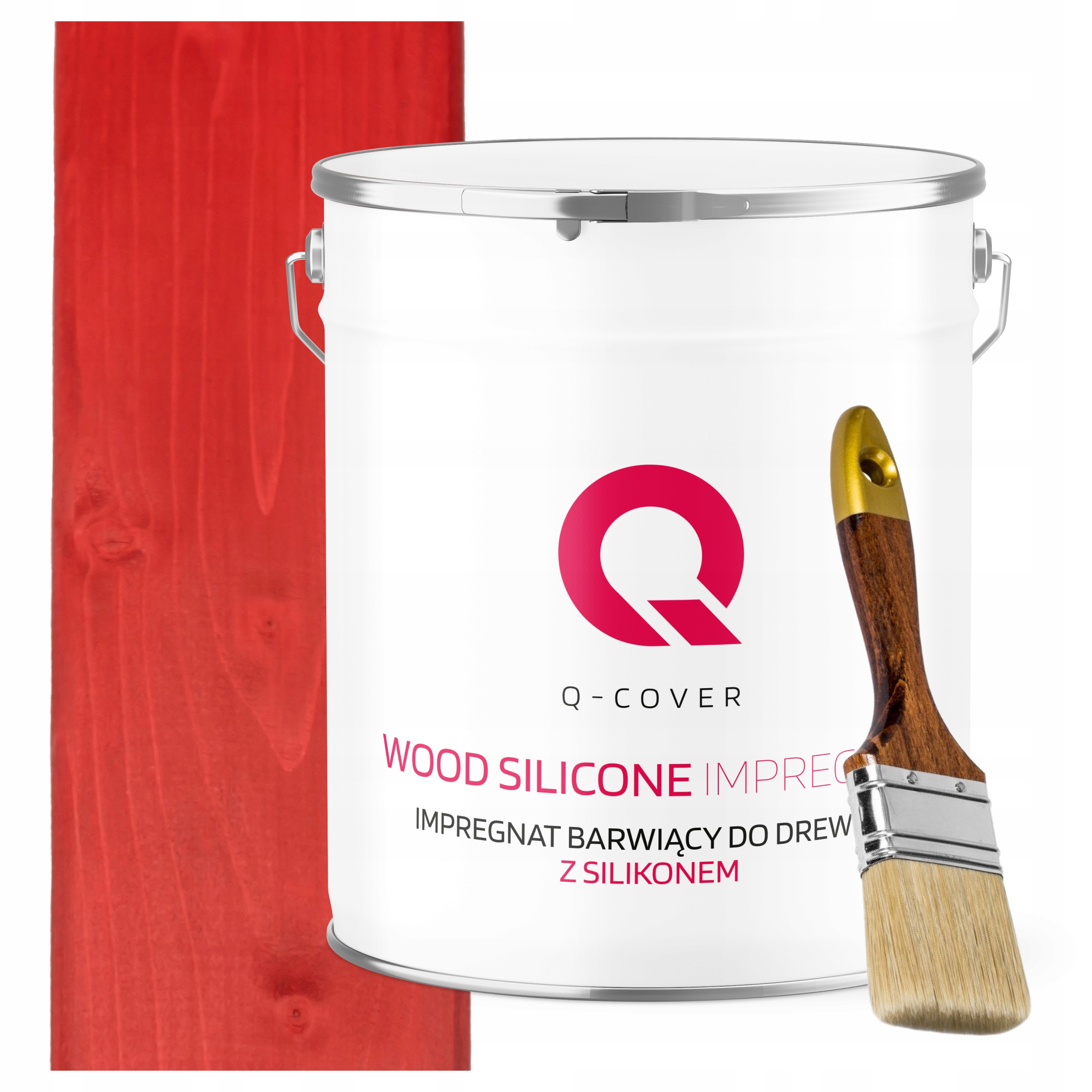 Impregnace Na Dřevo Extra Barva Se Silikonem Chron Červená 5L Uv Štětec