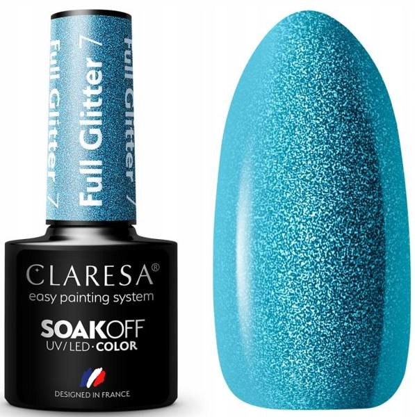 

Claresa Lakier Hybrydowy Full Glitter 7