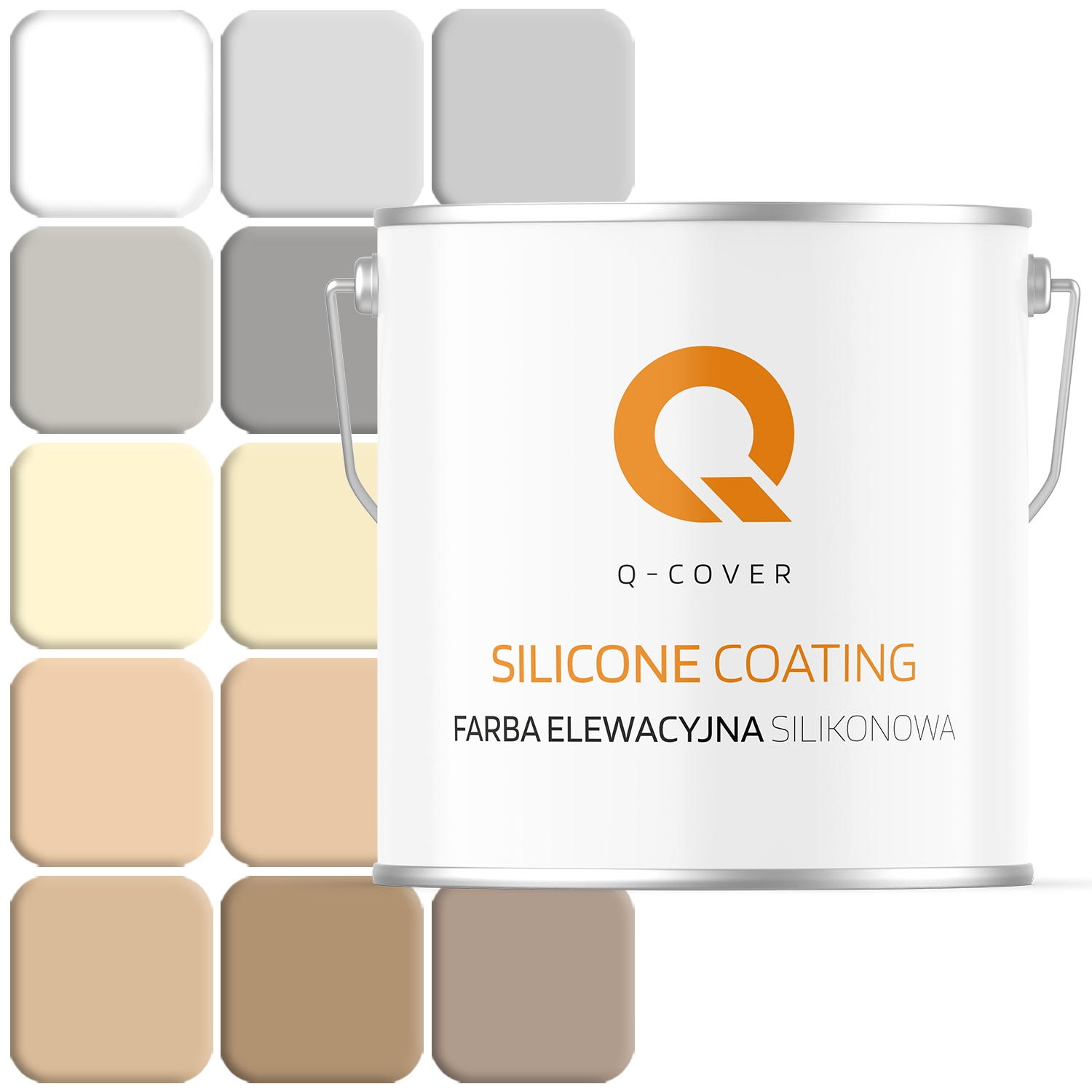 5 L Vonkajšia Fasádna Silikónová Fasádna Farba Na Fasády 16 Farieb Uv