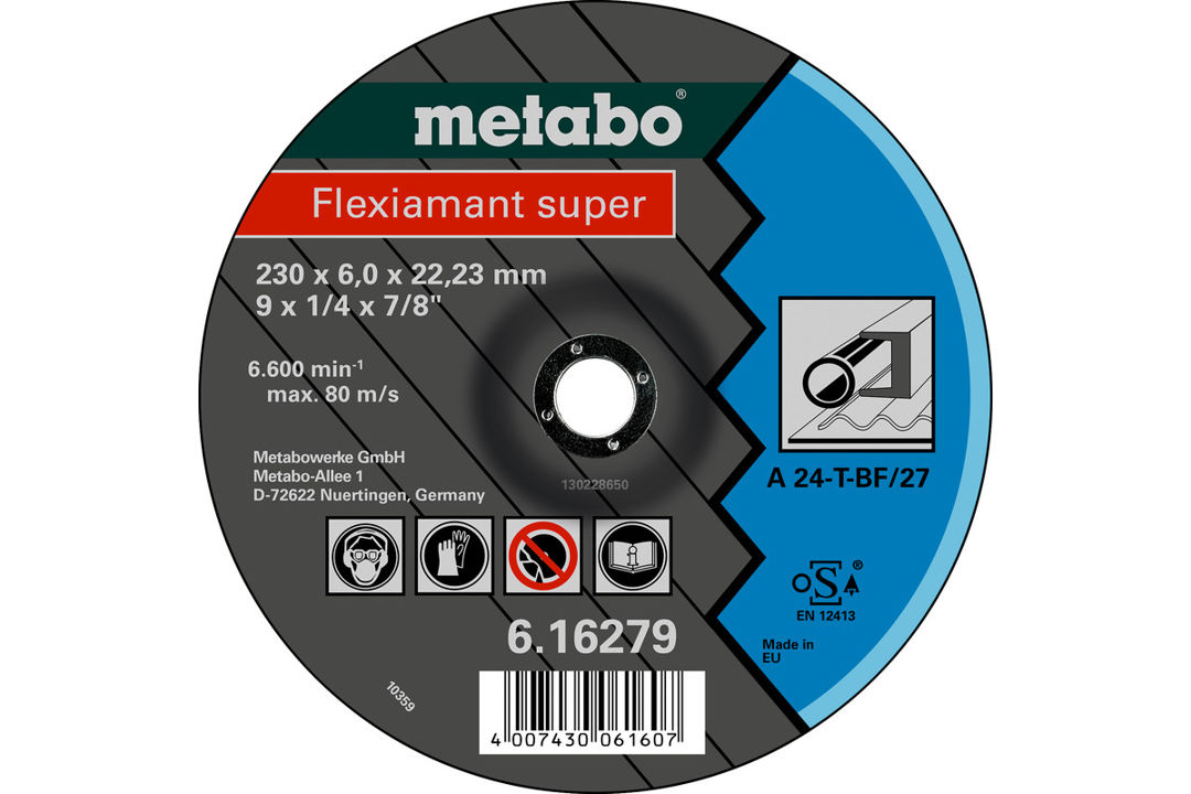 

Tarcza 125x6,0x22,23 Stal Flexiamant Metabo