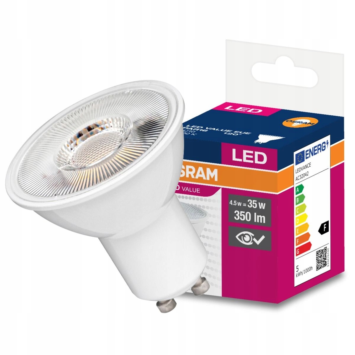 

Żarówka Led Osram GU10 350 lm 4,5W biała neutralna
