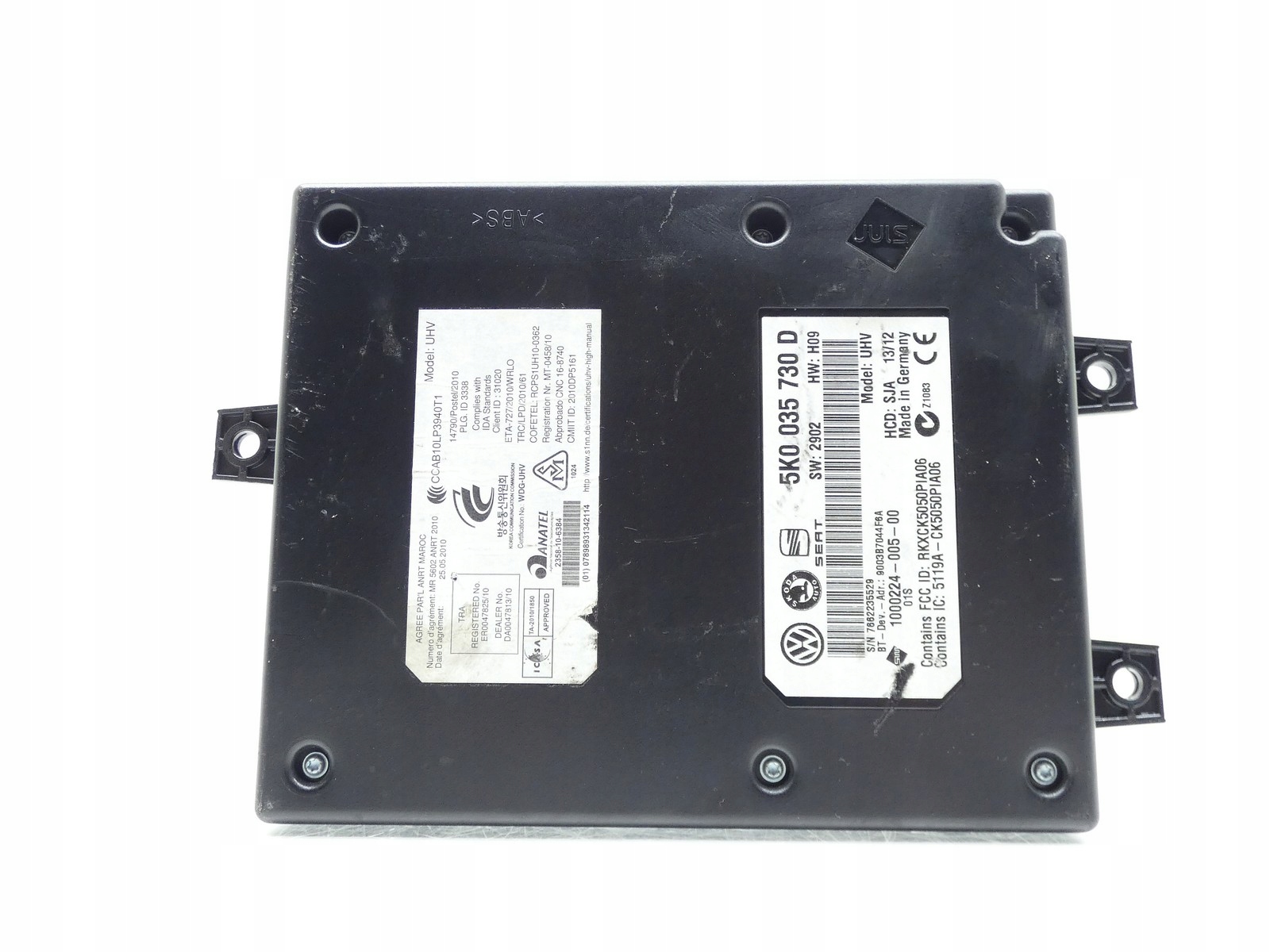 module control unit BLUETOOTH VW PASSAT CC SCIROCCO III 5K0035730D