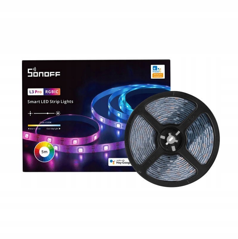 

Sonoff Inteligentna Taśma Led L3 Pro 5m IP54 10W