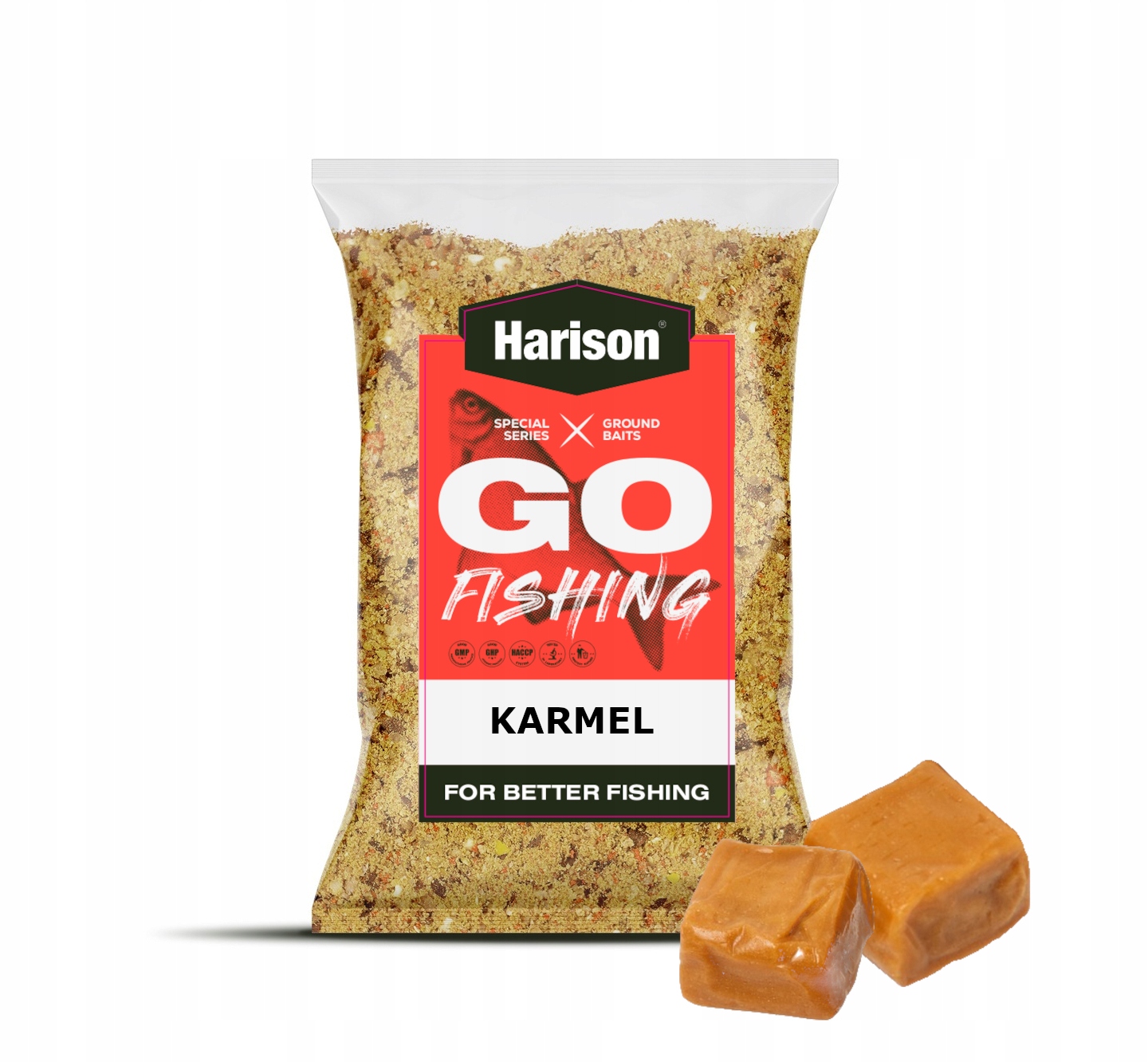 Zanęta Wędkarska Toffi Karmel 1kg Harison Go-Fishing leszcz karaś lin karp