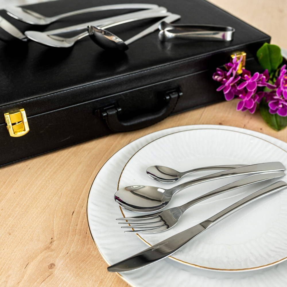 KOMPLET SZTUĆCÓW 12 OSÓB na PREZENT 69el. Marka Altom Design