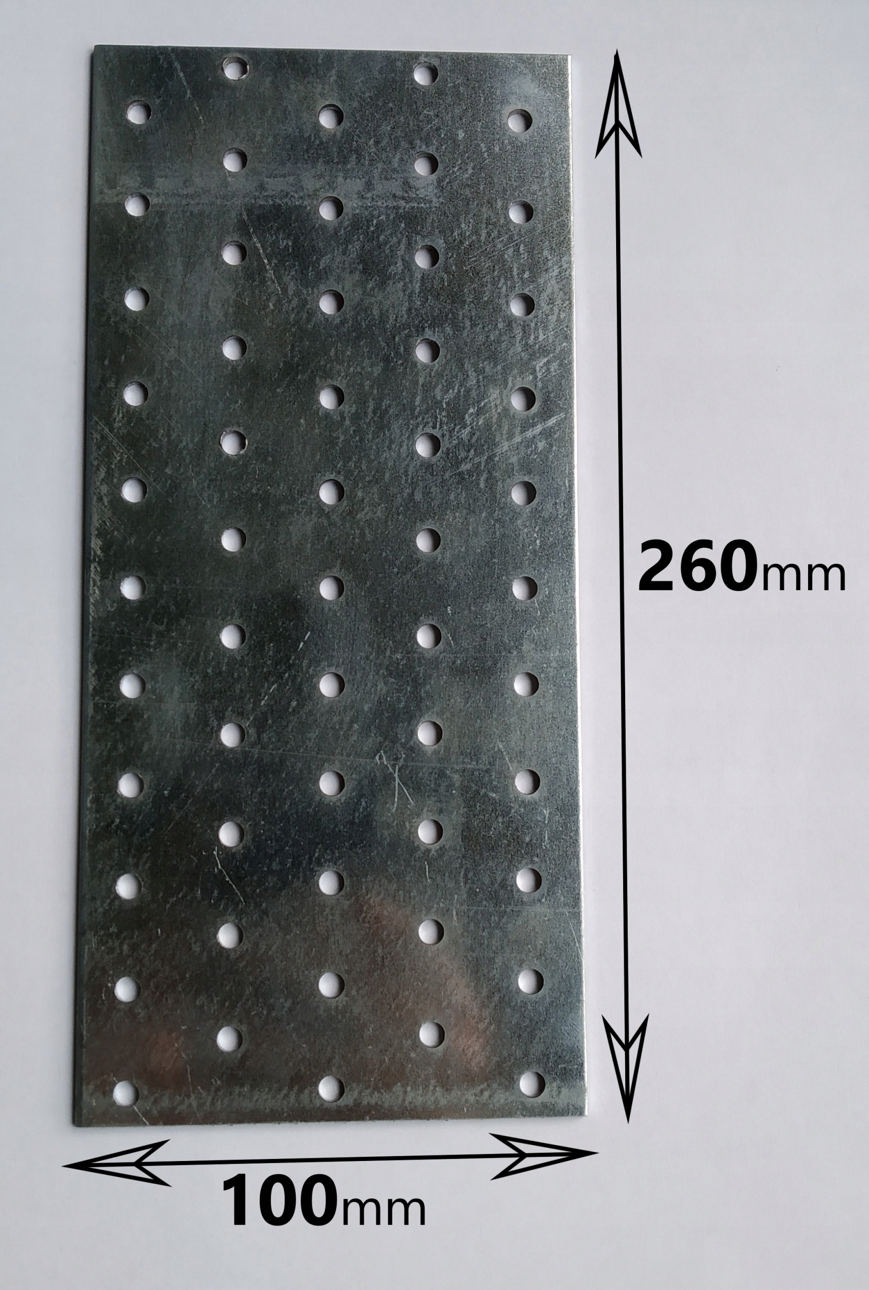 

Płytka perforowana Łącznik płaski 100x260 1szt.