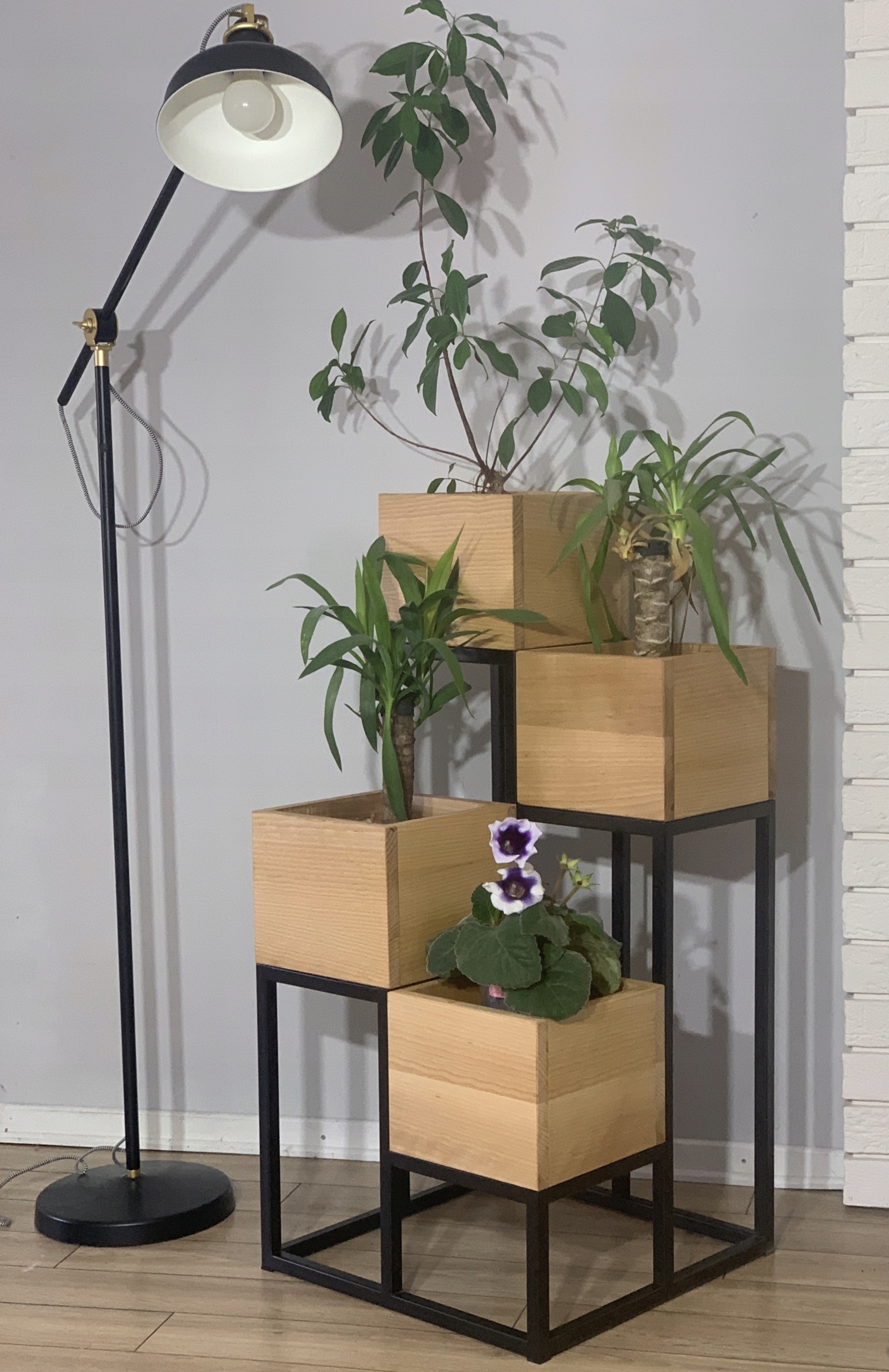 KWIETNIK ZESTAW drewniany Lite drewno BUK LOFT Kod producenta 5