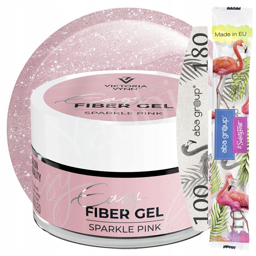 Victoria Vynn Żel Budujący Easy Fiber Gel Sparkle Pink 50 ml Różowy