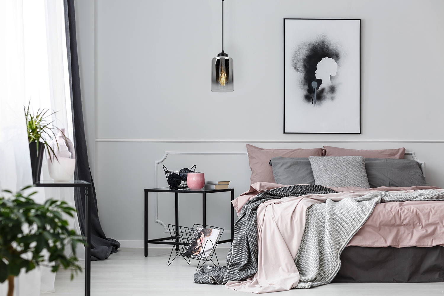 LAMPA WISZĄCA NOWOCZESNA ELEGANCKA SZKLANA KLOSZ Kod producenta 2320/1/GRAF