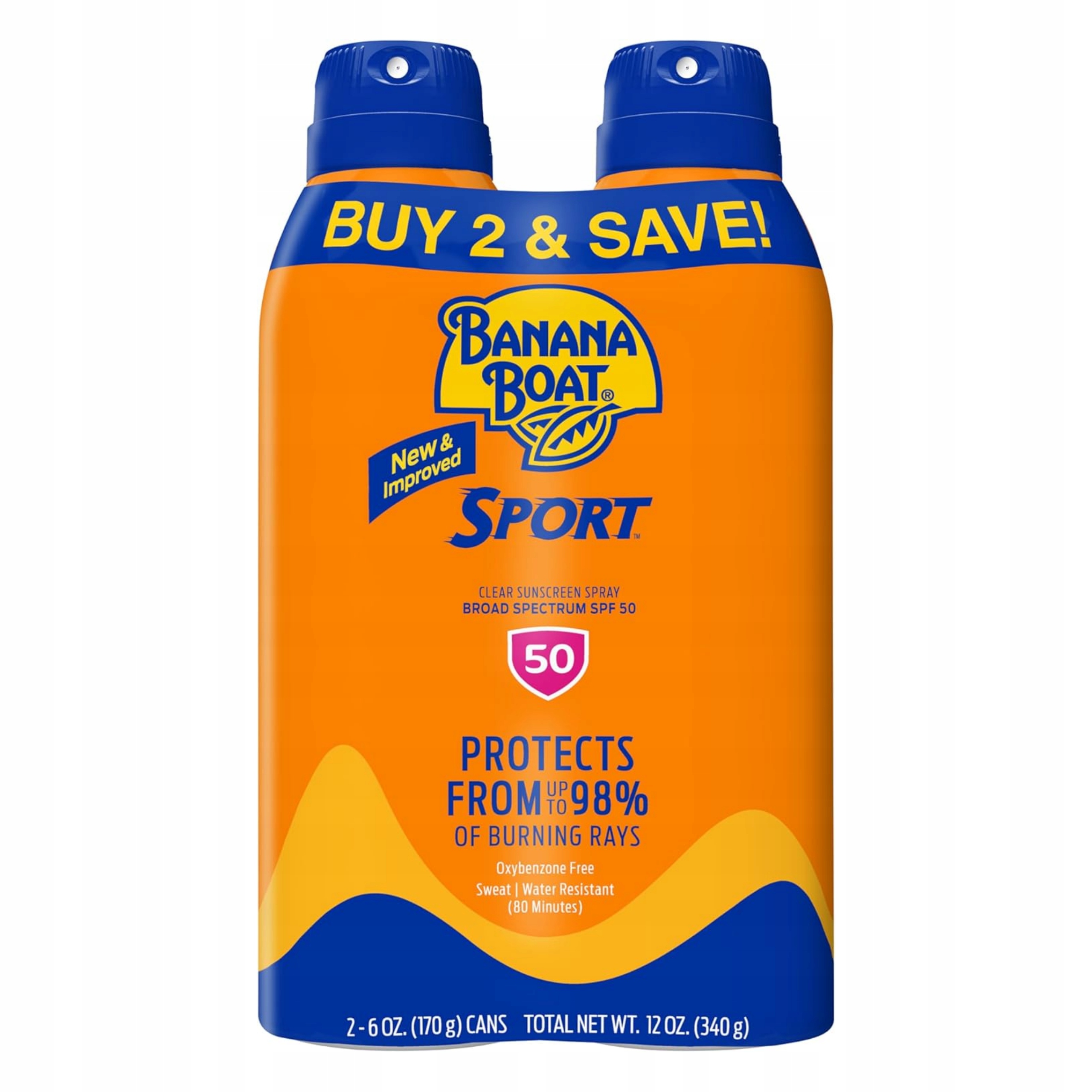 Sprej na opalování Banana Boat Sada 2x Sport Ultra Spf 50