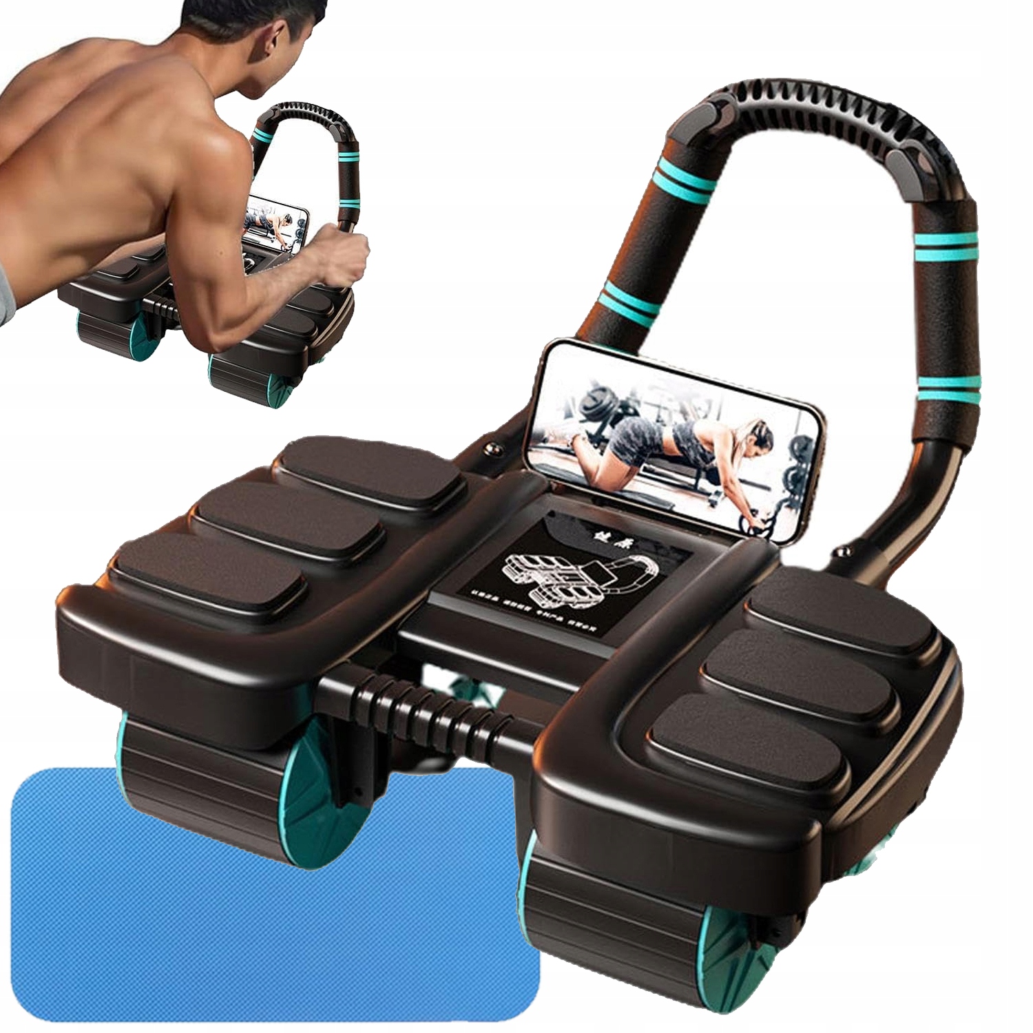 Roller Trenažér Abs Na Svaly Pilates Fitness Kolečko Pro Cvičení