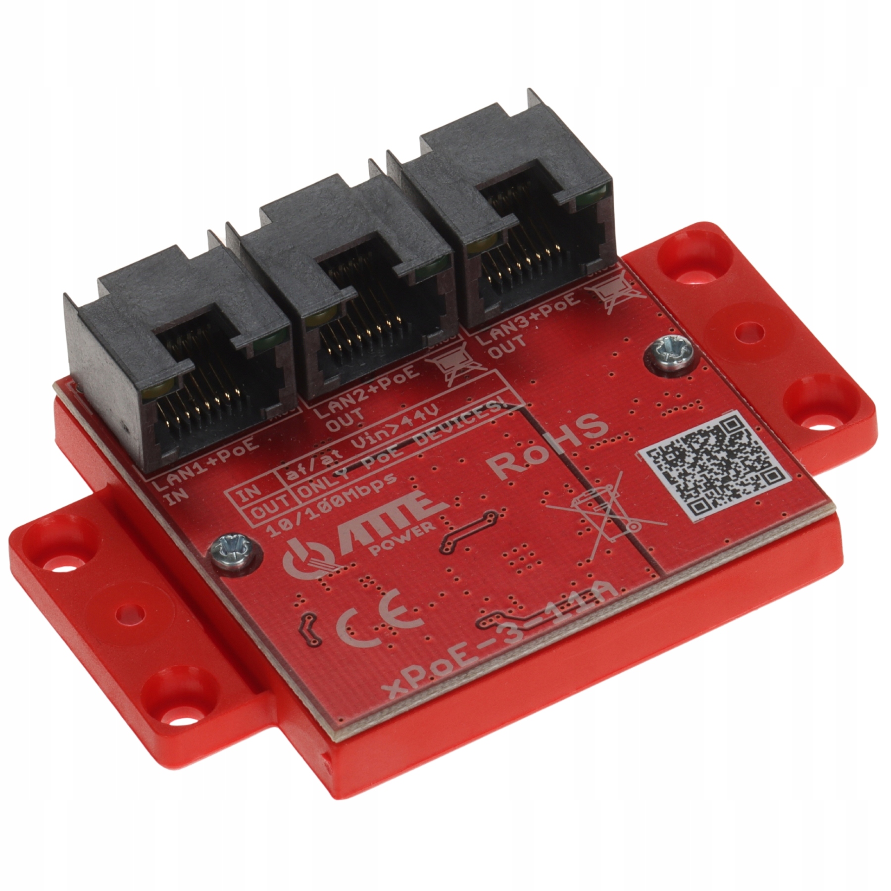 Poe Switch Rozšířovač XPOE-3-11A 3PORTOVÝ Atte