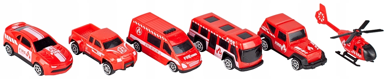 CIĘŻARÓWKA LAWETA STRAŻ POŻARNA AUTA HELIKOPTER WÓŻ STRAŻACKI TRANSPORTER Wysokość produktu 40 cm