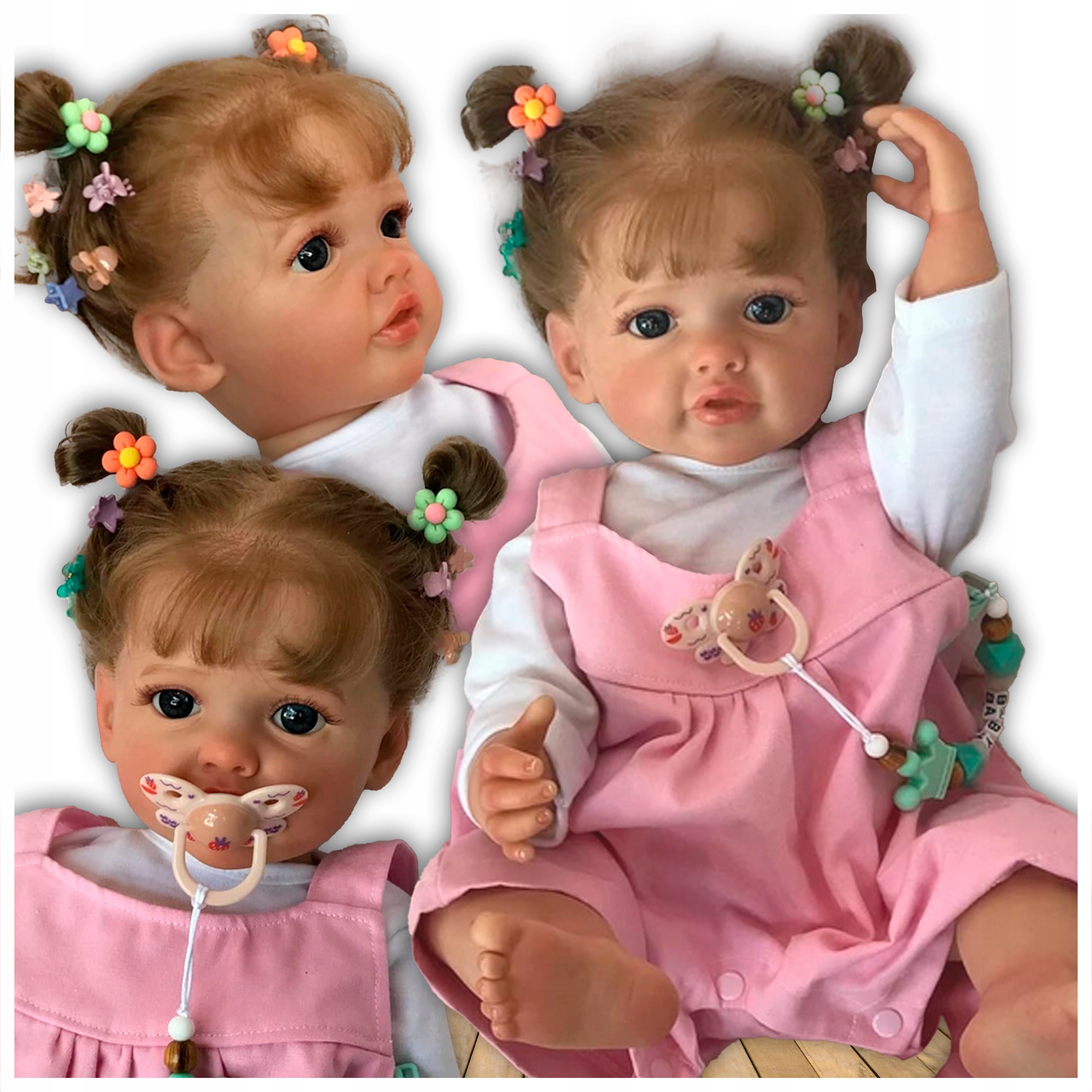 REBORN BABA MINT ÉLŐ BOBAS BABA LÁNY NAGY 55 cm, mint az igazi