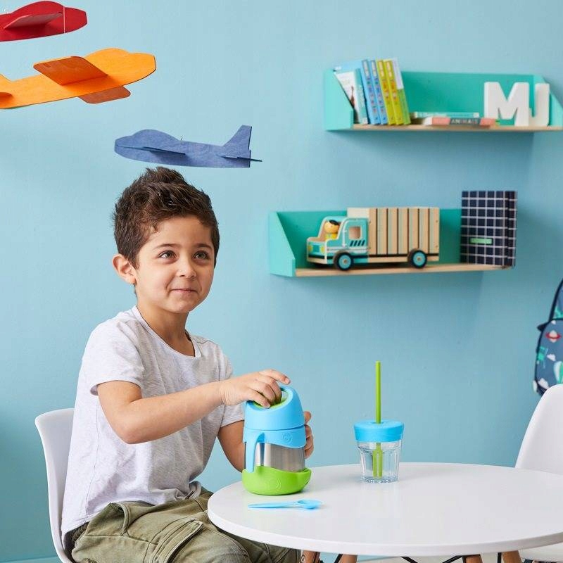 B.box Termos obiadowy na zupę i obiad dla dzieci 335 ml Ocean Breeze STAL Marka B.Box