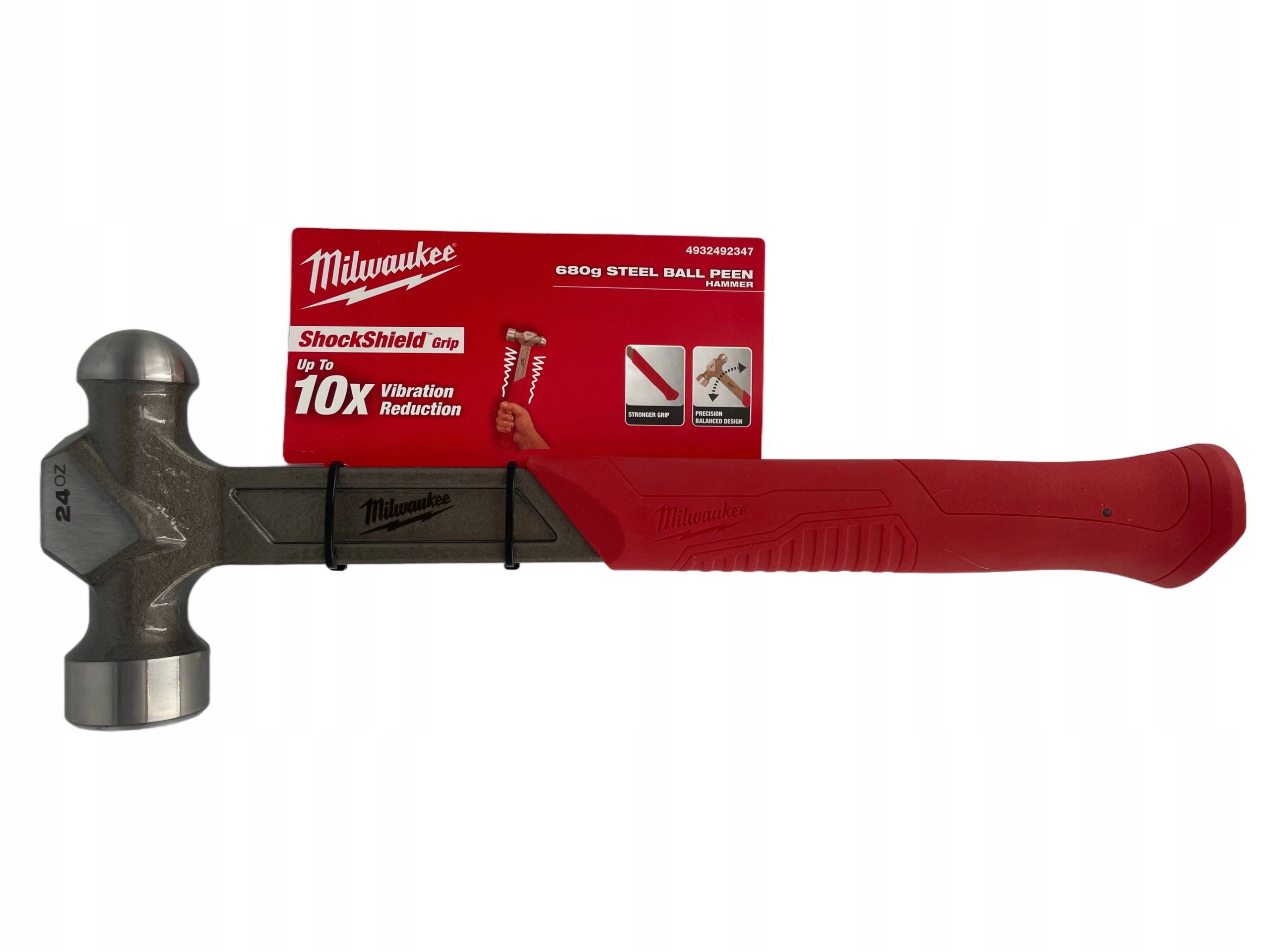 Ocelové kladivo 680 g s kulovou špičkou Milwaukee 4932492347