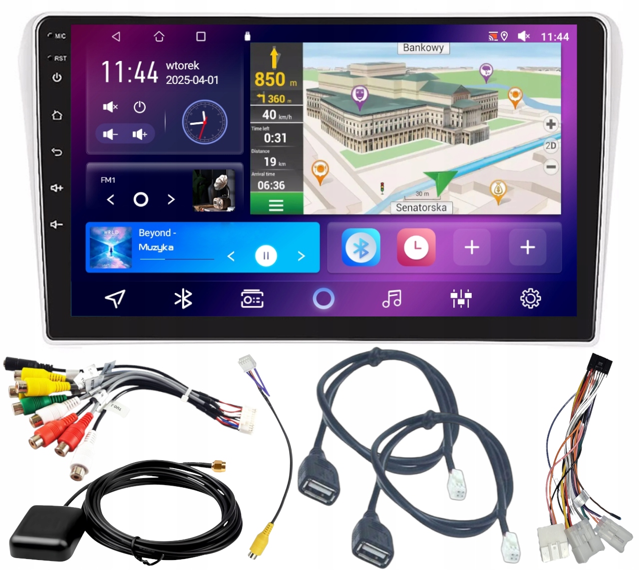 Autorádio S Carplay Toyota Avensis 2002-2008 Wifi Android 4GB 64GB