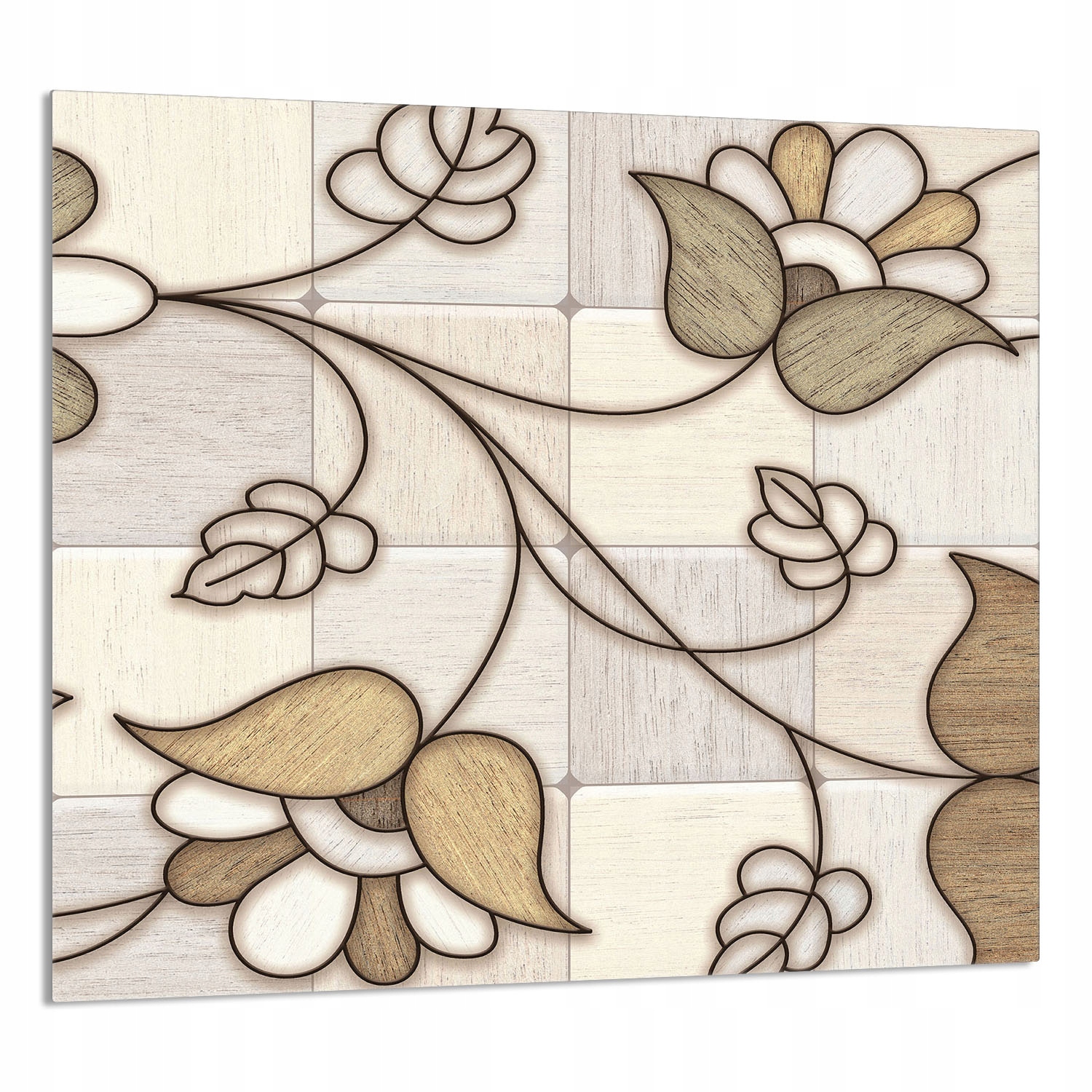 Skleněný Panel Do Kuchyně 65x60 Mozaika Tvrzené Sklo