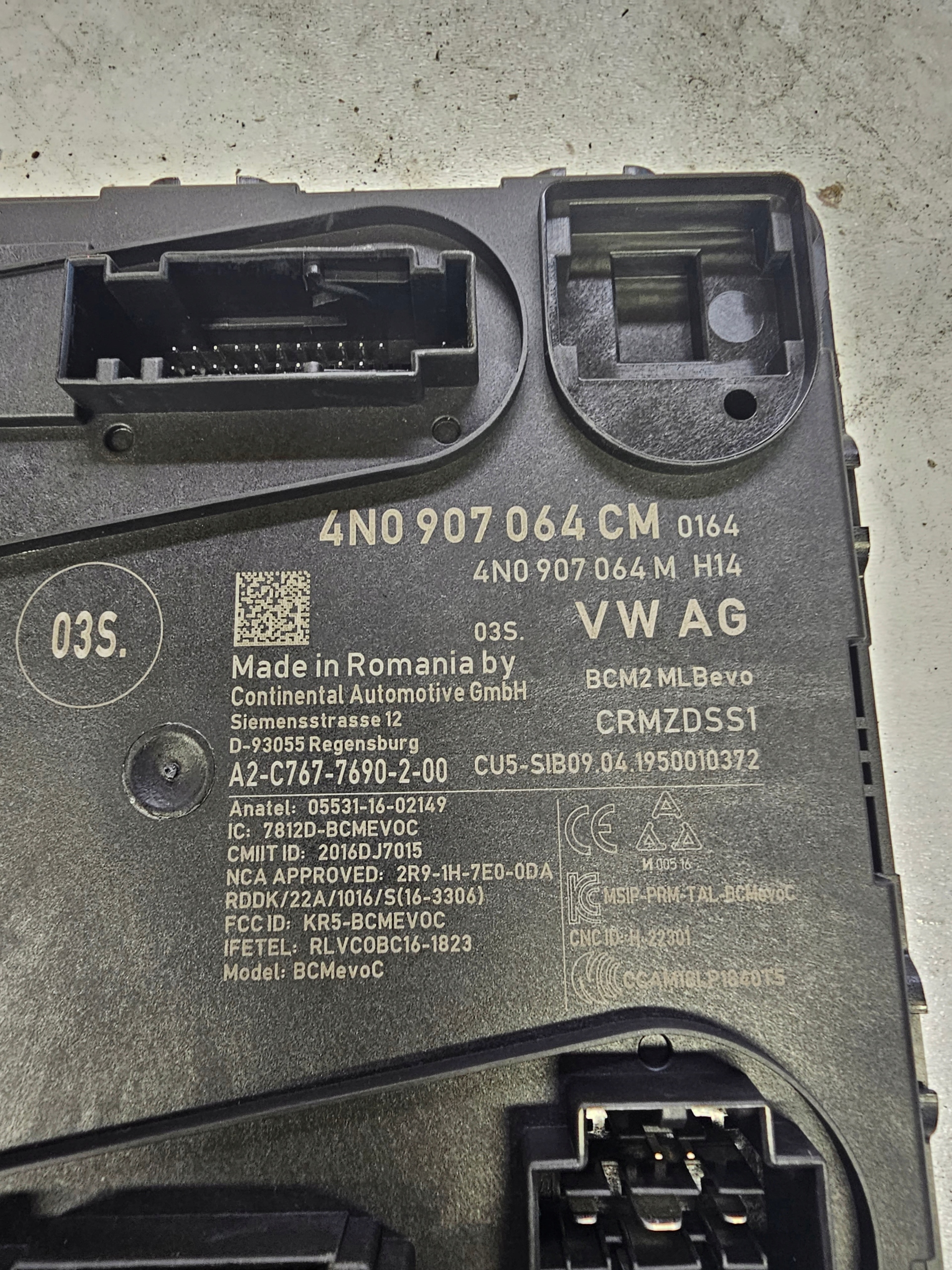 KOMFORTSTEUERGERÄT BEDIENTEIL AUDI A6 C8 4N0907064CM