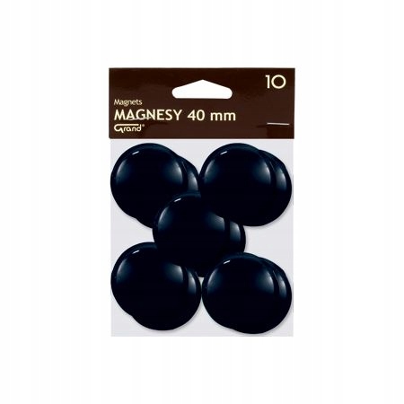 MAGNESY 40MM 10 SZT CZARNE GRAND
