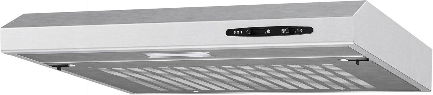 Okap Podszafkowy Kuchenny 60cm 212 m³/h Led Filtr Węglowy Stal Nierdzewna