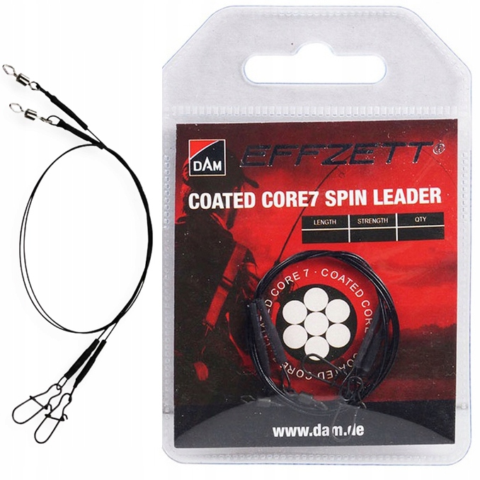 

Przypon Dam Effzett Coated CORE7 Spin 30 cm 16 kg