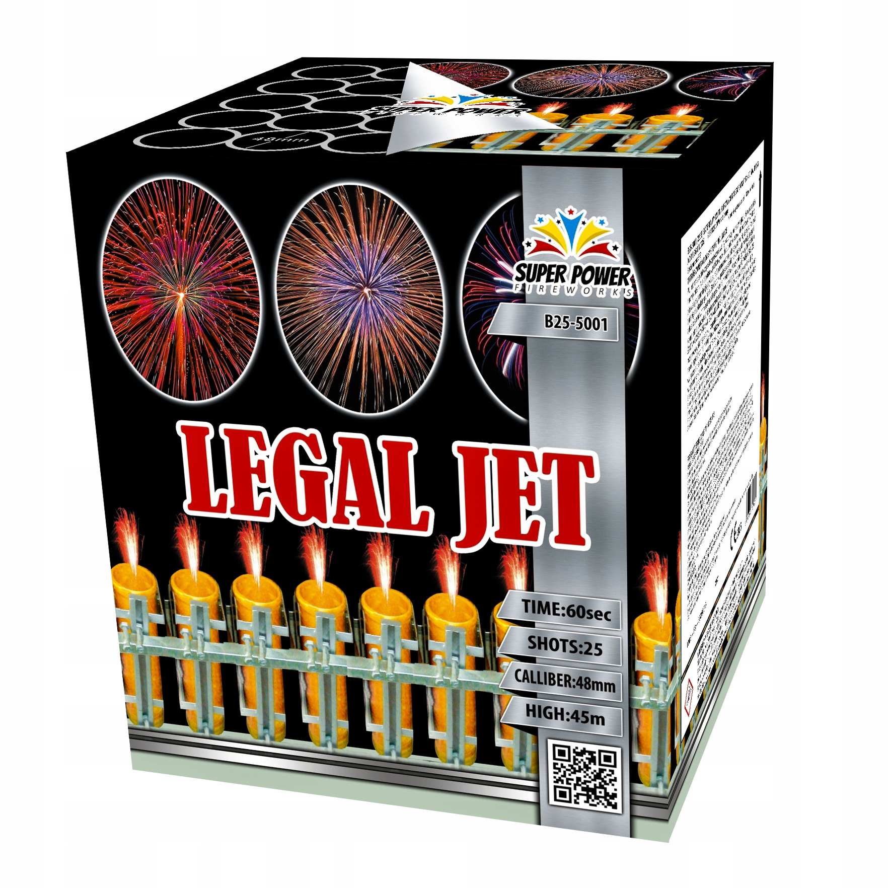 

Bateria Legal Jet 25 strzałów kaliber 48 mm