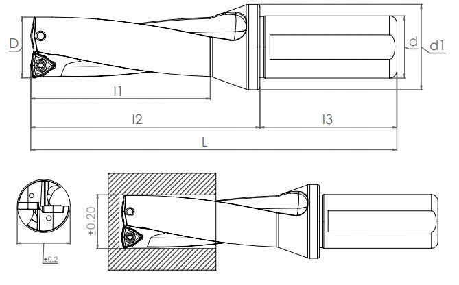 Wiertło składane fi 38,5 D4 SDUM WCM.06T308 SMOXH SM25394 Marka inna