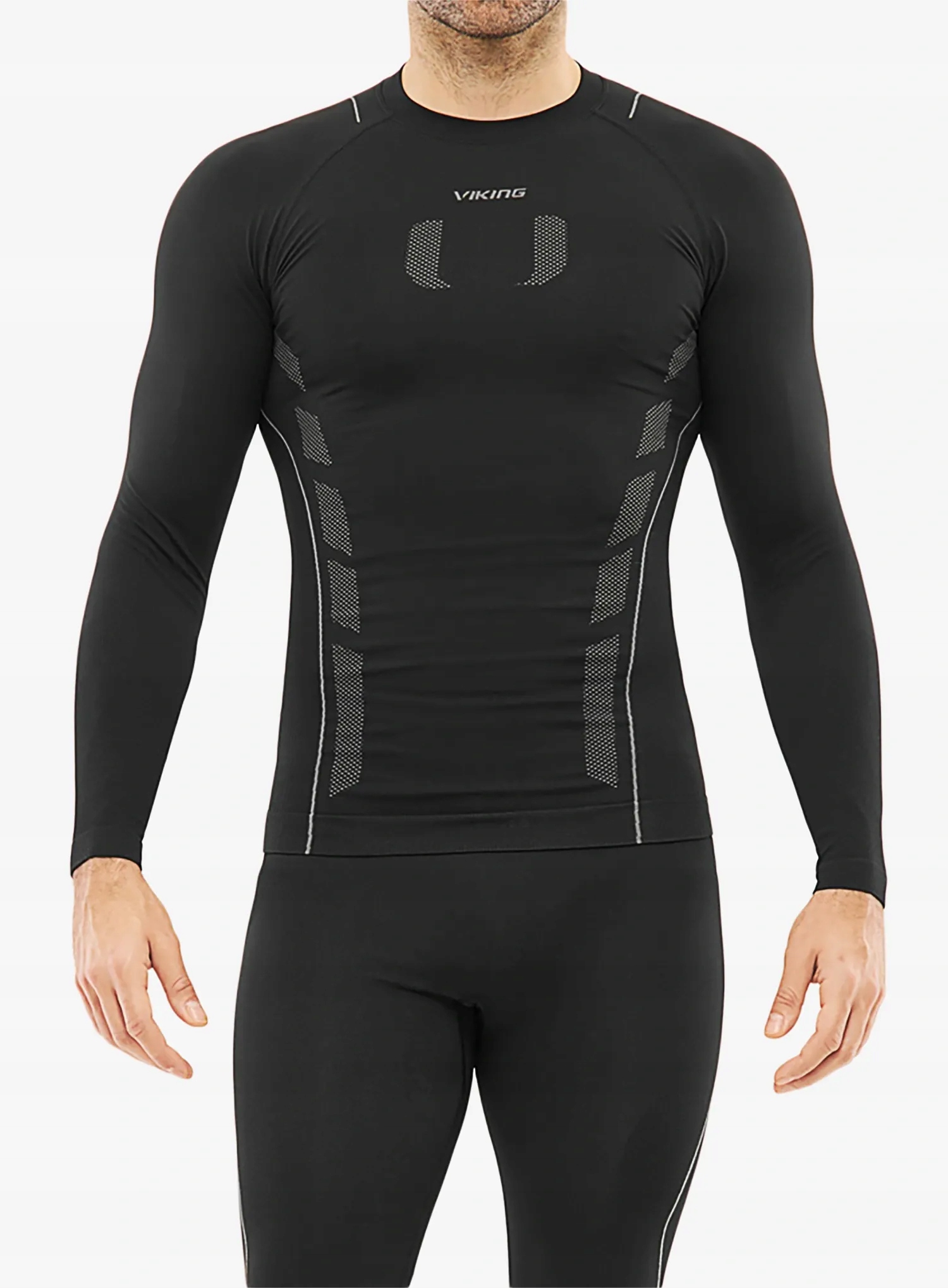 Mikina Viking Base Layer Eiger 2.0 Longsleeve černá/šedá M