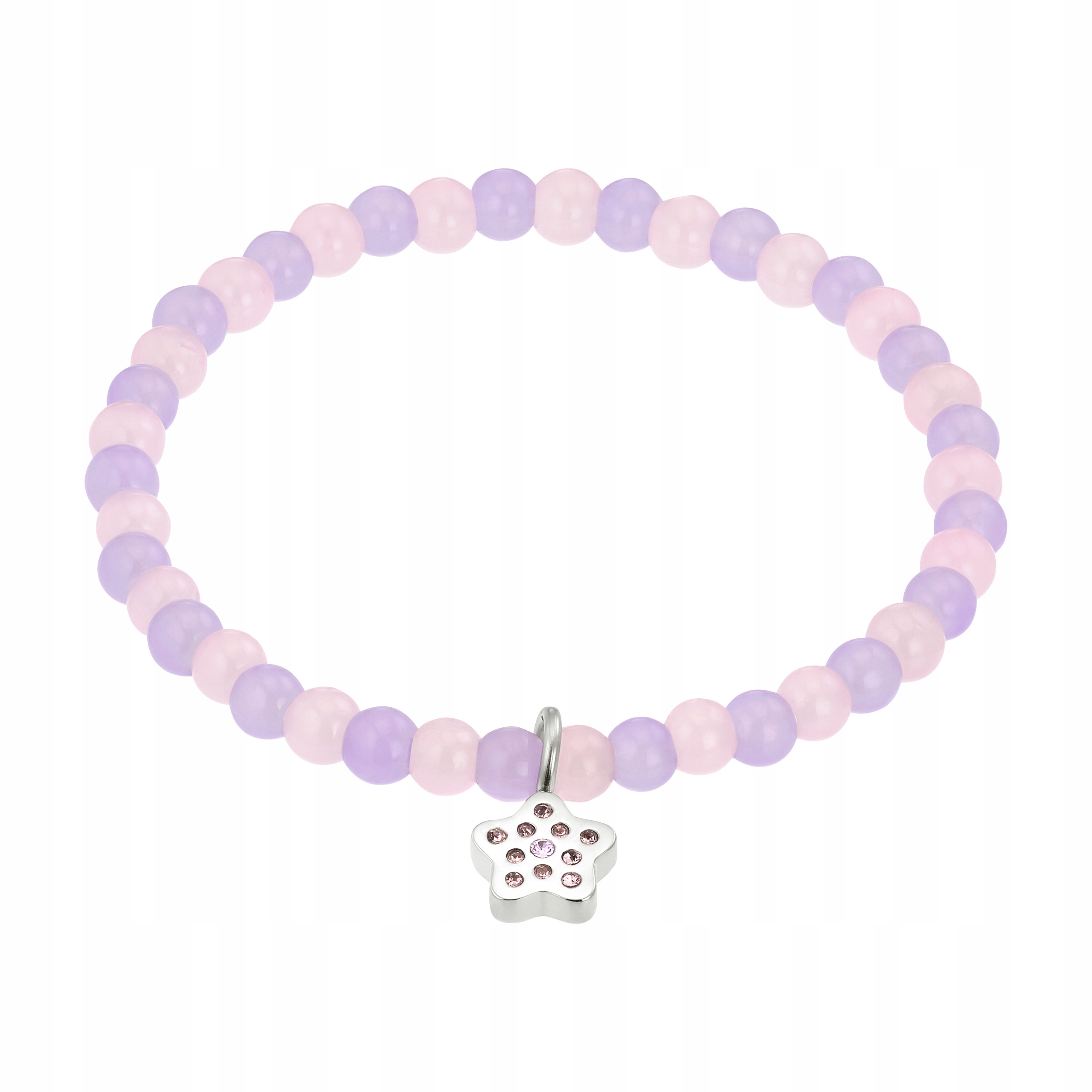 Magnetický náramek Hvězdička s krystaly Ocel Chirurgická Korálky