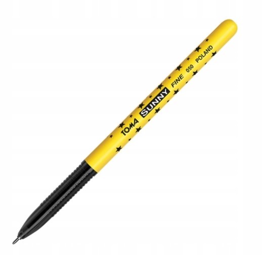 

Długopis Toma w gwiazdki Czarny 0,7 mm TO-050